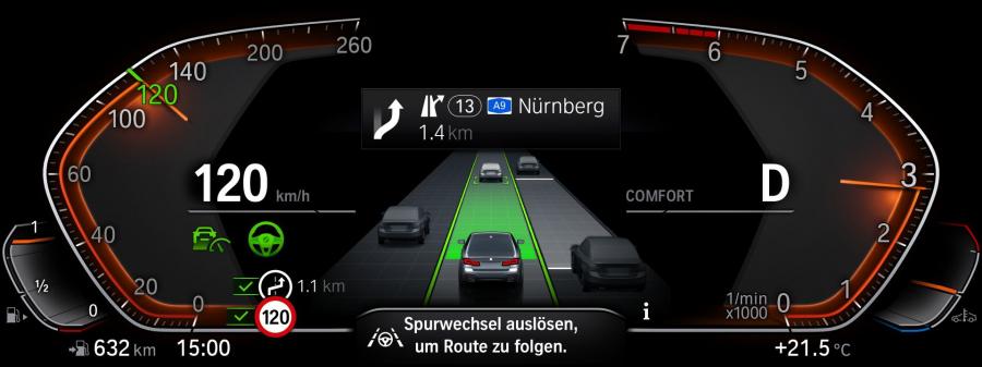 Панель приборов BMW 530e xDrive M Sport (G30) 2020 года  (WW) (фото 56 из 78)
